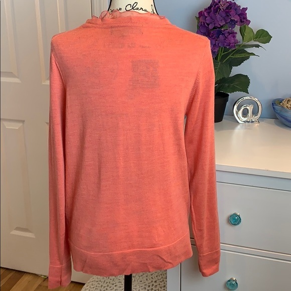 Contemporaine Merino Wool Cardigan Sweater - Picture 3 of 6